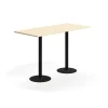 Baaripöytä VERTICUS 1800x800x1100 mm, koivu/musta