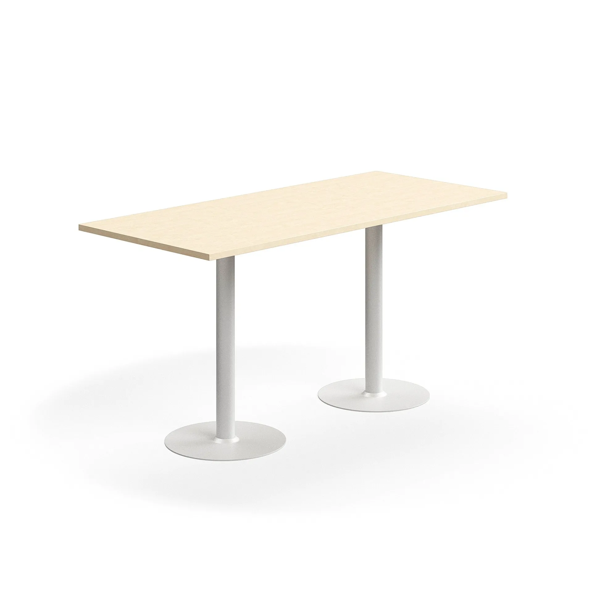 Baaripöytä VERTICUS 1800x800x900 mm, koivu/valkoinen