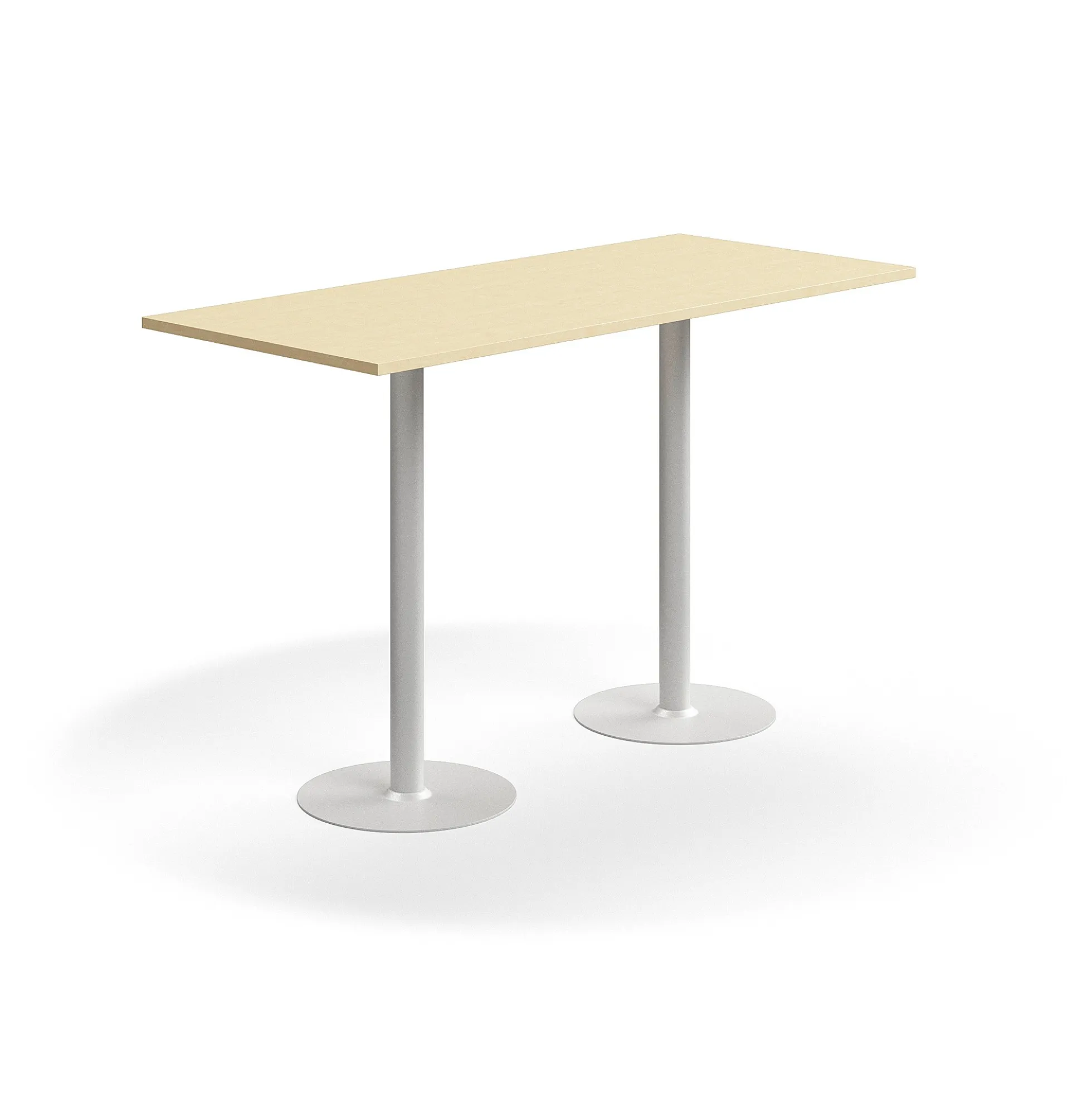 Baaripöytä VERTICUS 1800x800x1100 mm, koivu/valkoinen