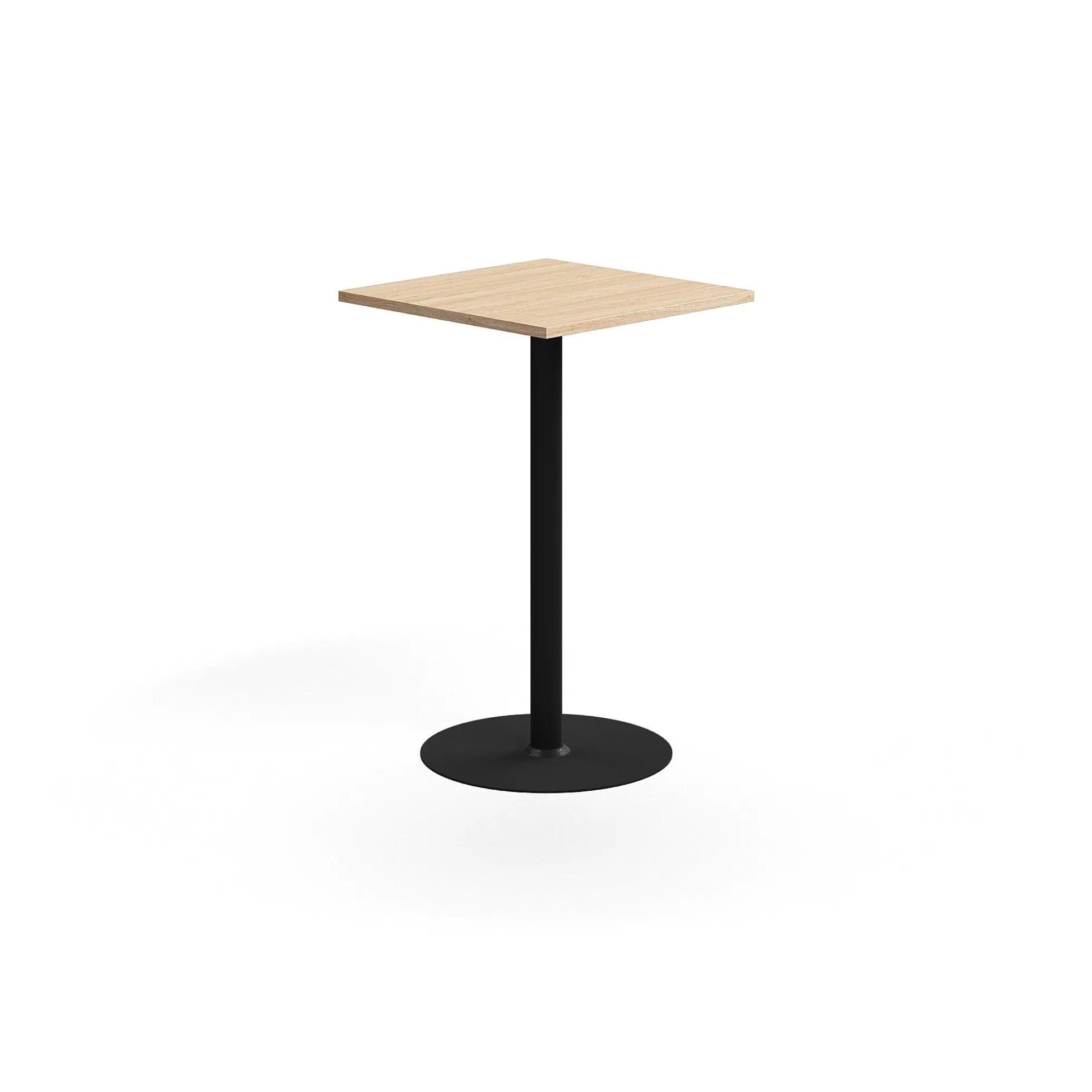 Baaripöytä VERTICUS 700x700x1100 mm, tammi/musta