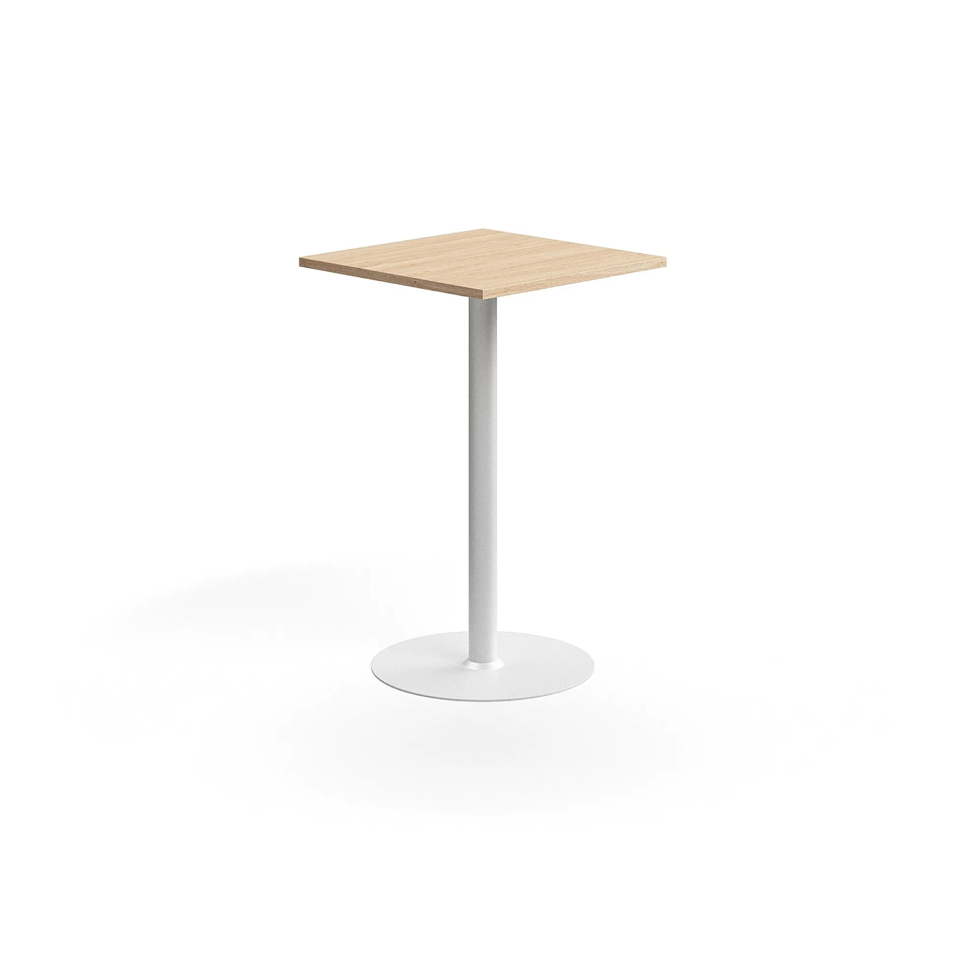 Baaripöytä VERTICUS 700x700x1100 mm, tammi/valkoinen
