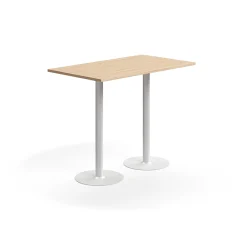 Baaripöytä VERTICUS 1400x800x1100 mm, tammi/valkoinen