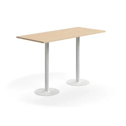 Baaripöytä VERTICUS 1800x800x1100 mm, tammi/valkoinen