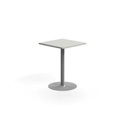 Baaripöytä VERTICUS 700x700x900 mm, vaaleanharmaa/hopea
