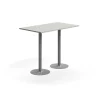 Baaripöytä VERTICUS 1400x800x1100 mm, vaaleanharmaa/hopea