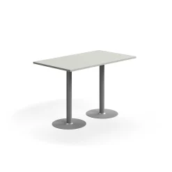 Baaripöytä VERTICUS 1400x800x900 mm, vaaleanharmaa/hopea