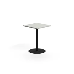 Baaripöytä VERTICUS 700x700x900 mm, vaaleanharmaa/musta