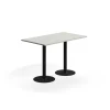 Baaripöytä VERTICUS 1400x800x900 mm, vaaleanharmaa/musta