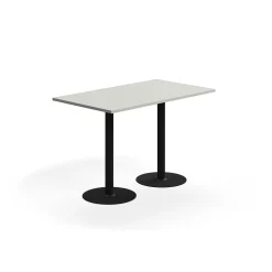 Baaripöytä VERTICUS 1400x800x900 mm, vaaleanharmaa/musta