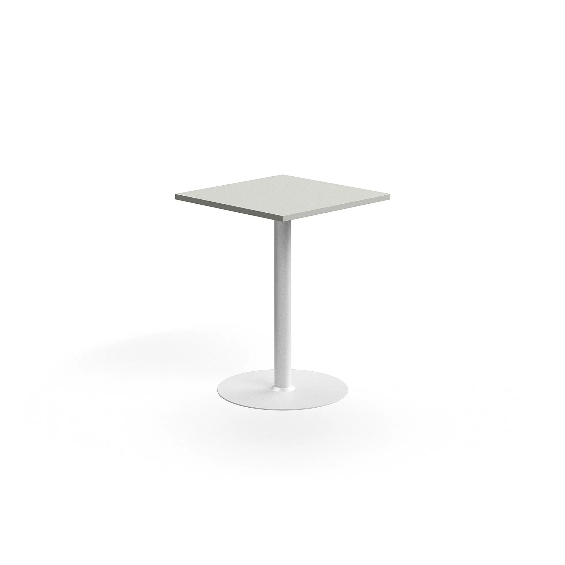 Baaripöytä VERTICUS 700x700x900 mm, vaaleanharmaa/valkoinen