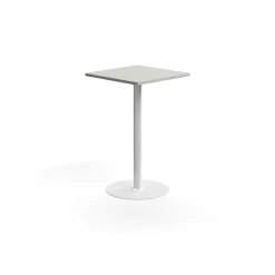 Baaripöytä VERTICUS 700x700x1100 mm, vaaleanharmaa/valkoinen