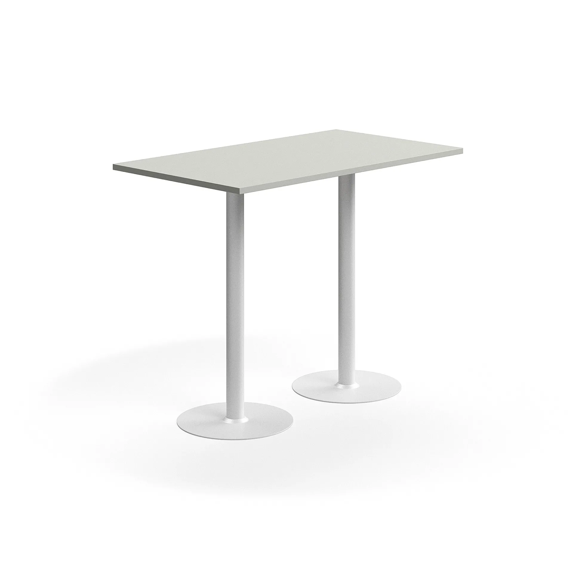 Baaripöytä VERTICUS 1400x800x1100 mm, vaaleanharmaa/valkoinen