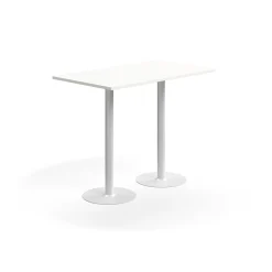 Baaripöytä VERTICUS 1400x800x1100 mm, valkoinen