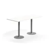 Baaripöytä VERTICUS 1800x800x900 mm, valkoinen/hopea