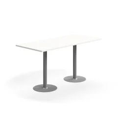 Baaripöytä VERTICUS 1800x800x900 mm, valkoinen/hopea