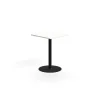 Baaripöytä VERTICUS 700x700x900 mm, valkoinen/musta