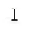 Baaripöytä VERTICUS 700x700x1100 mm, valkoinen/musta