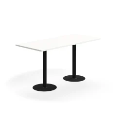 Baaripöytä VERTICUS 1800x800x900 mm, valkoinen/musta