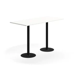 Baaripöytä VERTICUS 1800x800x1100 mm, valkoinen/musta
