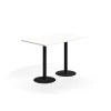 Baaripöytä VERTICUS 1400x800x900 mm, valkoinen/musta