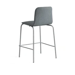 Baarituoli LABELL Istuinkorkeus 650 mm, hopea/antrasiitti