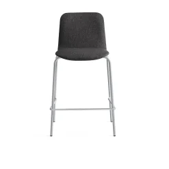 Baarituoli LABELL Istuinkorkeus 650 mm, hopea/ruskea