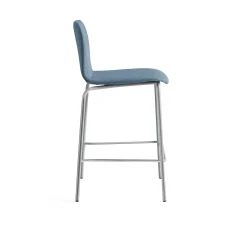 Baarituoli LABELL Istuinkorkeus 650 mm, hopea/sininen