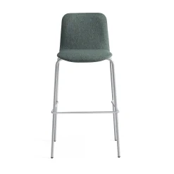 Baarituoli LABELL Istuinkorkeus 765 mm, hopea/tummanvihreä