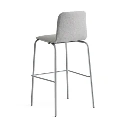 Baarituoli LABELL Istuinkorkeus 765 mm, hopea/vaaleanharmaa