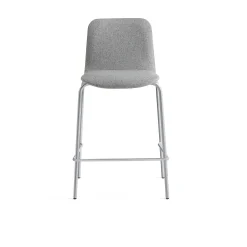 Baarituoli LABELL Istuinkorkeus 650 mm, hopea/vaaleanharmaa