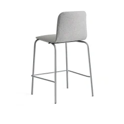 Baarituoli LABELL Istuinkorkeus 650 mm, hopea/vaaleanharmaa
