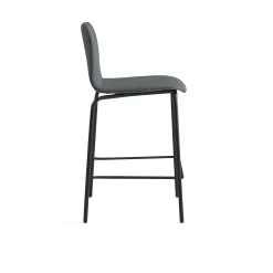 Baarituoli LABELL Istuinkorkeus 650 mm, musta/antrasiitti