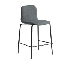 Baarituoli LABELL Istuinkorkeus 650 mm, musta/antrasiitti