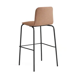 Baarituoli LABELL Istuinkorkeus 765 mm, musta/kupari