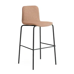 Baarituoli LABELL Istuinkorkeus 765 mm, musta/kupari