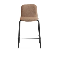 Baarituoli LABELL Istuinkorkeus 650 mm, musta/kupari