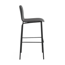 Baarituoli LABELL Istuinkorkeus 765 mm, musta/ruskea