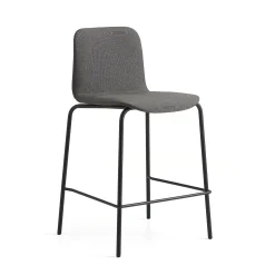 Baarituoli LABELL Istuinkorkeus 650 mm, musta/ruskea