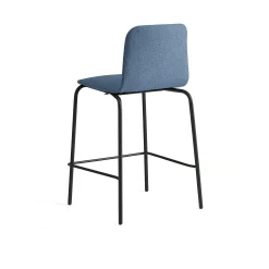 Baarituoli LABELL Istuinkorkeus 650 mm, musta/sininen