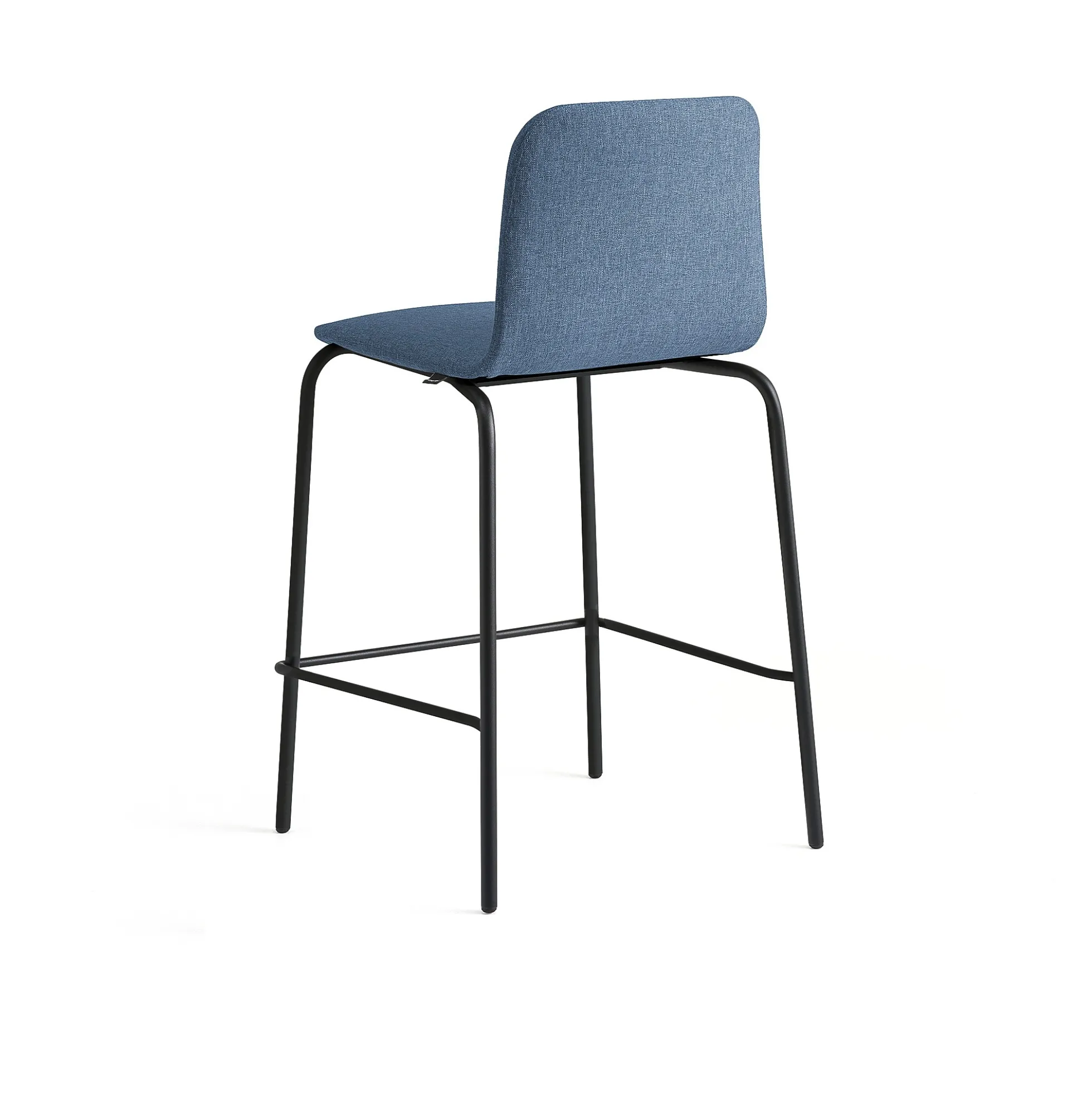 Baarituoli LABELL Istuinkorkeus 650 mm, musta/sininen