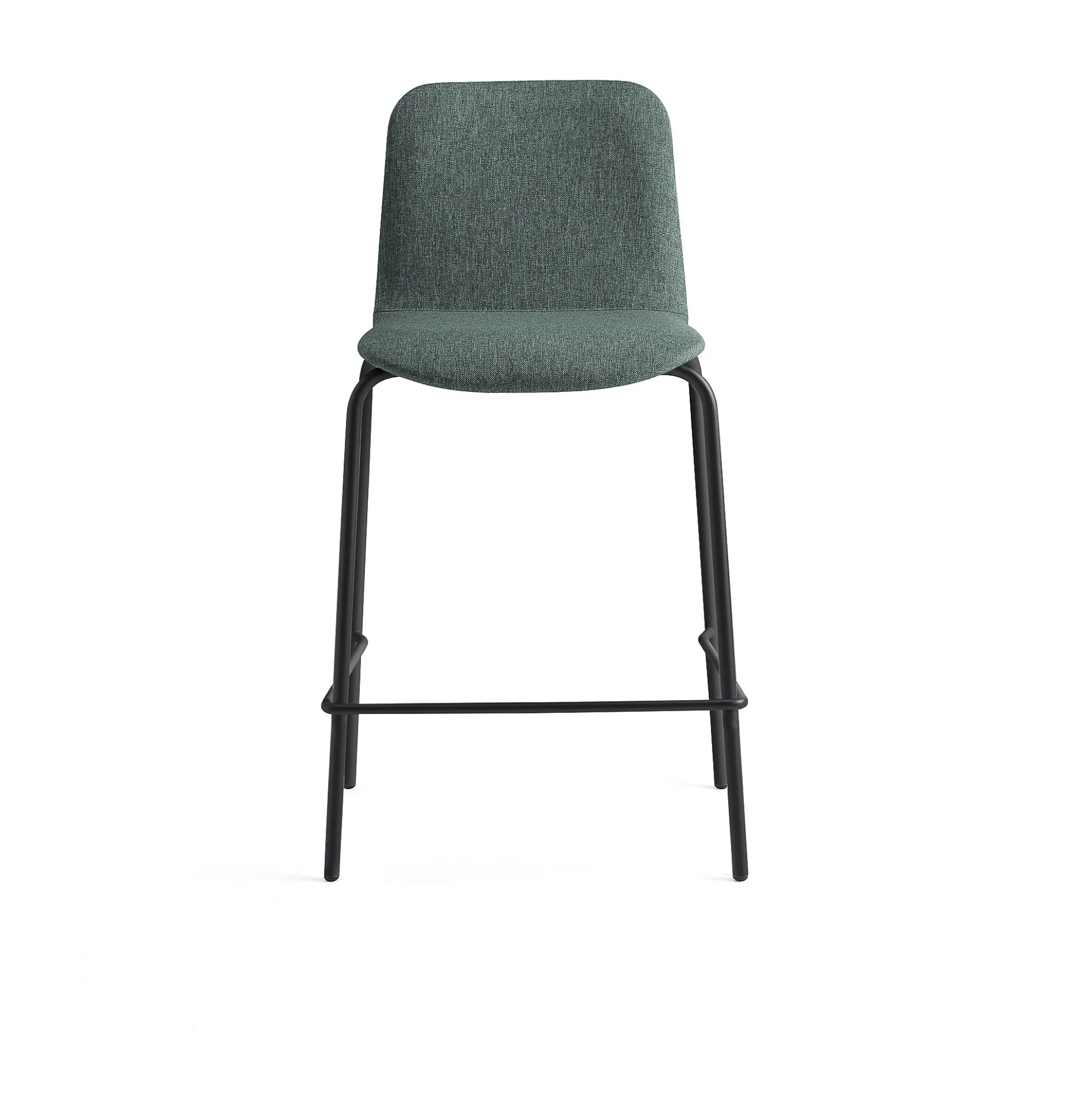 Baarituoli LABELL Istuinkorkeus 650 mm, musta/tummanvihreä