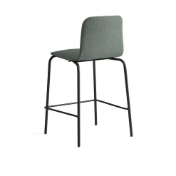 Baarituoli LABELL Istuinkorkeus 650 mm, musta/tummanvihreä