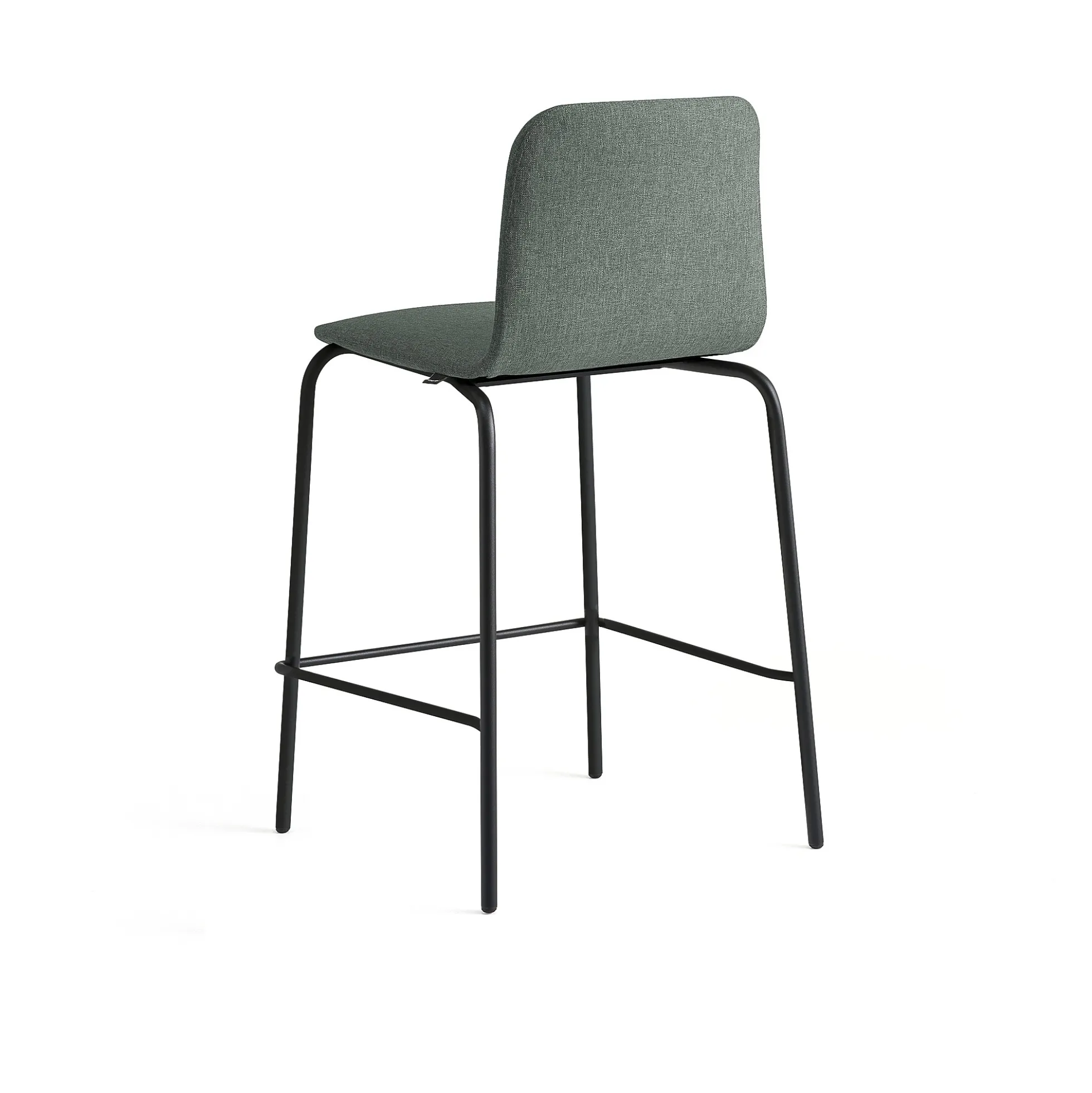 Baarituoli LABELL Istuinkorkeus 650 mm, musta/tummanvihreä