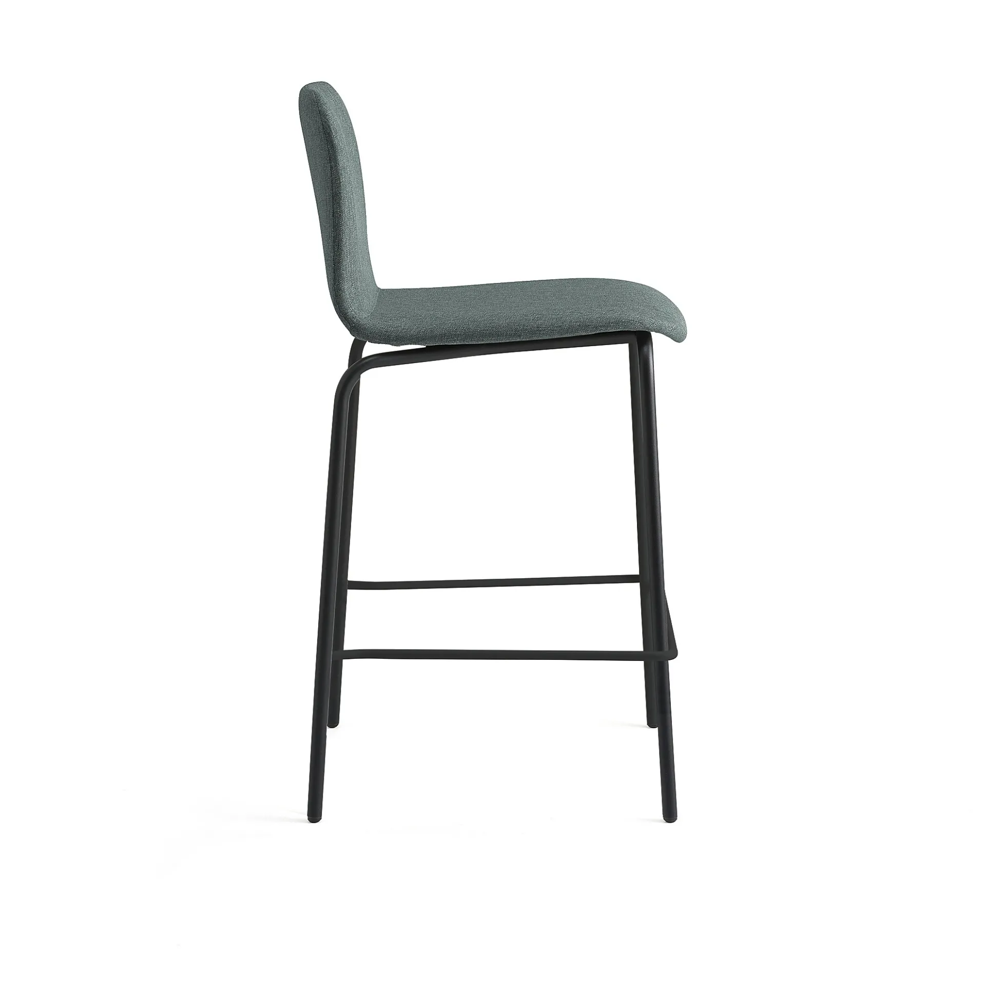 Baarituoli LABELL Istuinkorkeus 650 mm, musta/tummanvihreä