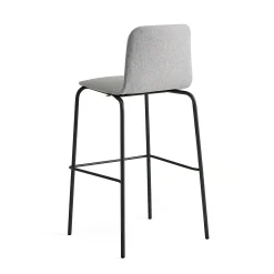 Baarituoli LABELL Istuinkorkeus 765 mm, musta/vaaleanharmaa