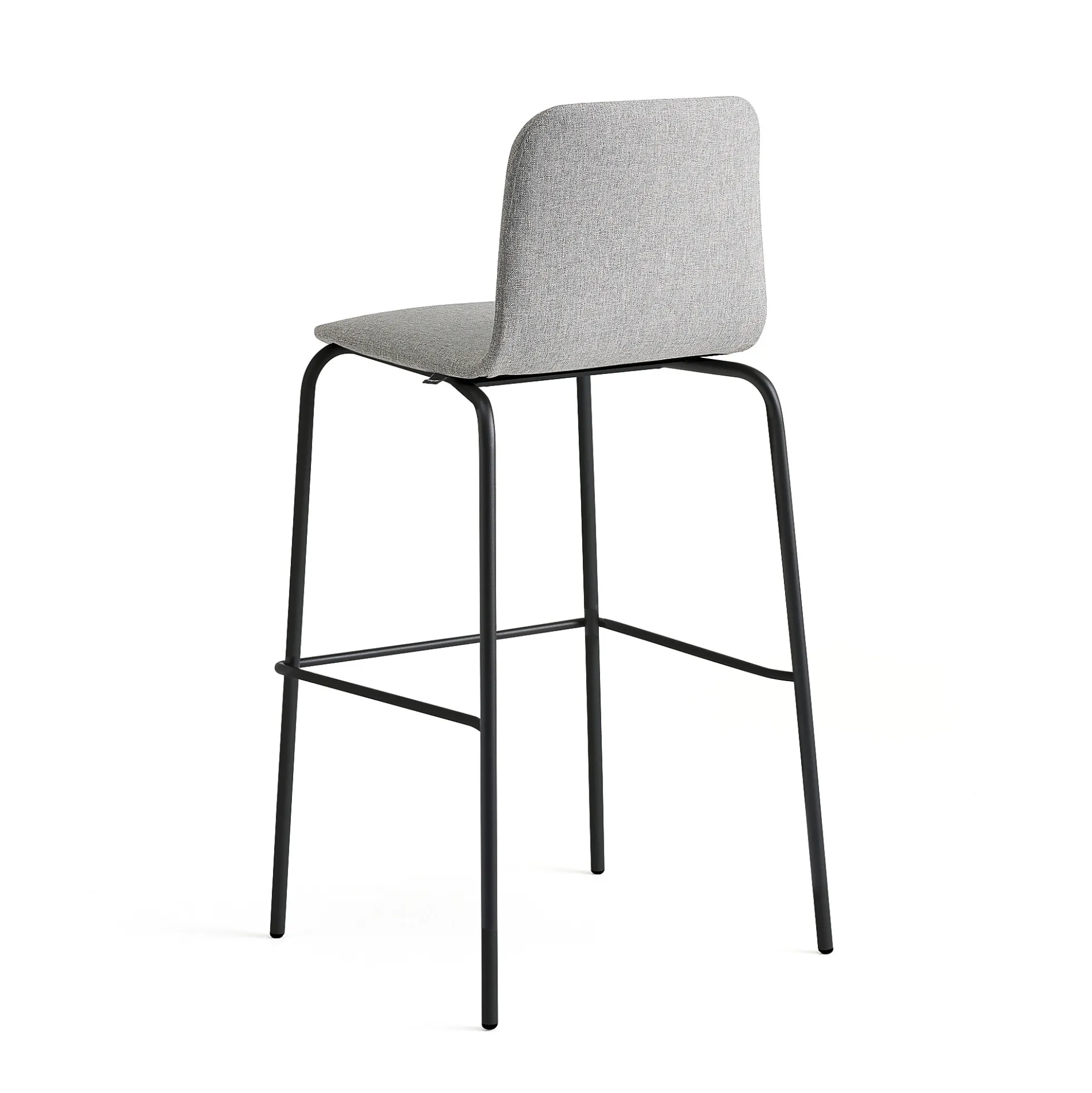 Baarituoli LABELL Istuinkorkeus 765 mm, musta/vaaleanharmaa