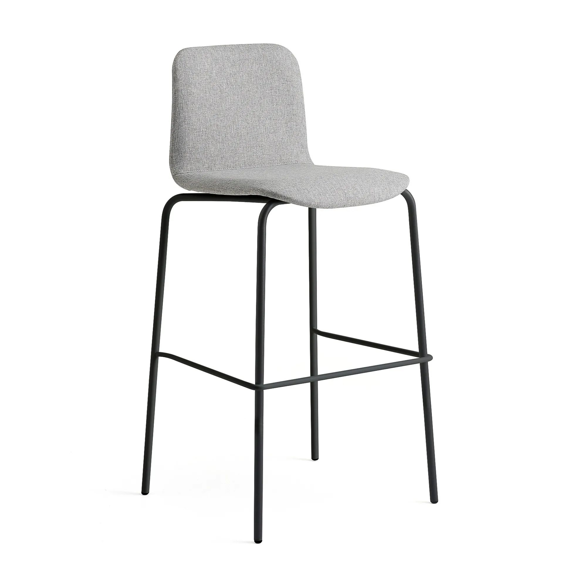 Baarituoli LABELL Istuinkorkeus 765 mm, musta/vaaleanharmaa