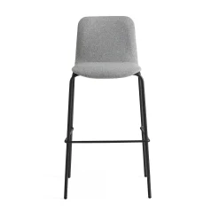 Baarituoli LABELL Istuinkorkeus 765 mm, musta/vaaleanharmaa