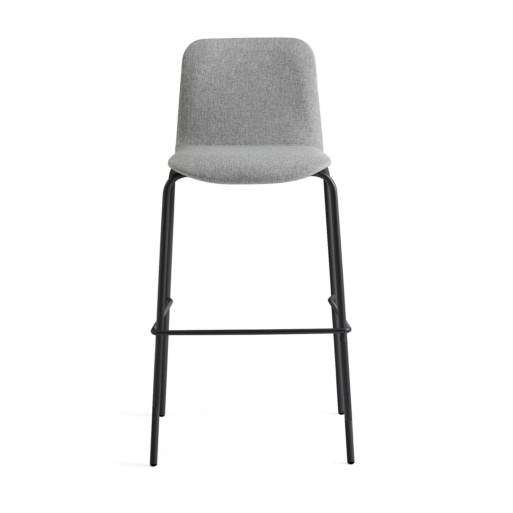 Baarituoli LABELL Istuinkorkeus 765 mm, musta/vaaleanharmaa