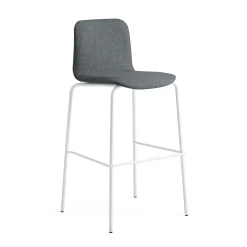Baarituoli LABELL Istuinkorkeus 765 mm, valkoinen/antrasiitti
